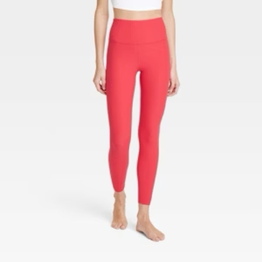 all in motion Red High-Waisted Leggings